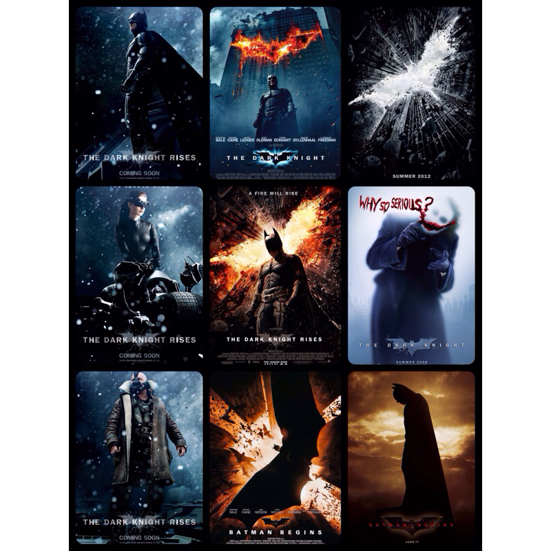 Poster phim phương Tây Batman Christopher Nolan 11.5 X 16,5 Inch (A3)