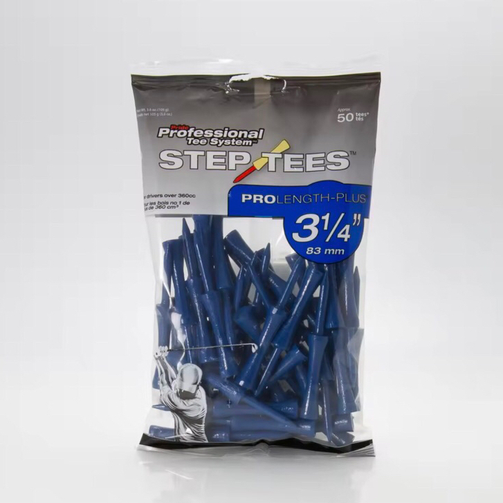 Tees Pride Professional Steb Tee System 3 1 / 4 "Step Golf Tee 50 Count (Gỗ Tee)