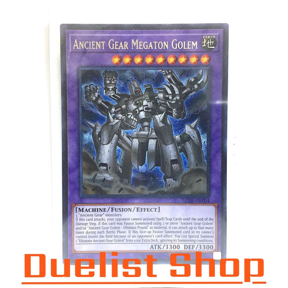 Ancient Gear Megaton Golem (R) Monster Earth Level9 [Máy / Fusion / Effect] ❈ LEDE-AE104 ❈ ์ ❈ (Yu-G