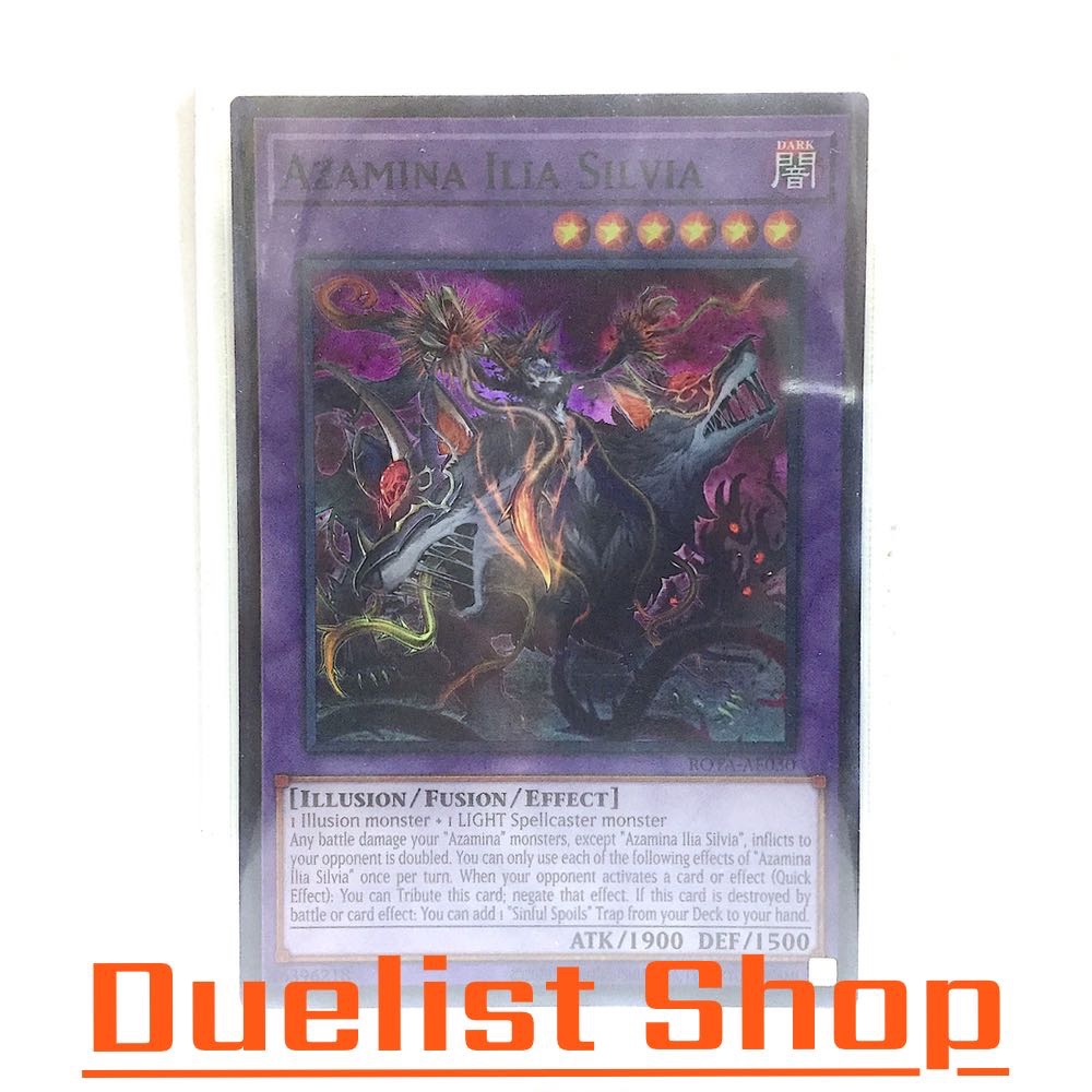 Azamina Ilia Silvia (SR) Monster Dark Level6 [Ảo ảnh / Fusion / Effect] ❈ ROTA-AE030 ❈ ์ ❈ (Yu-Gi-Oh