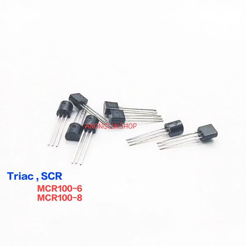 1 Mảnh MCR100-6 MCR100-8 MCR100 Triac SCR Thyristor 10A 400V 600V Scrunch Thyristor TO-92