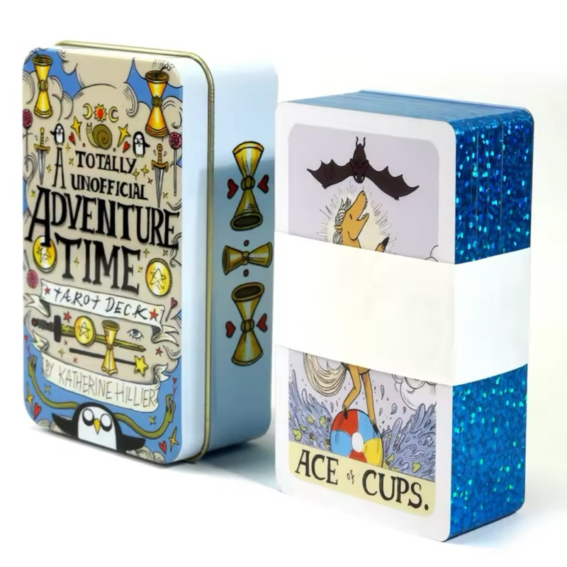 Adventure Time Tarot Cards 78 Với Hộp Sắt + Thẻ Hút Hướng Dẫn