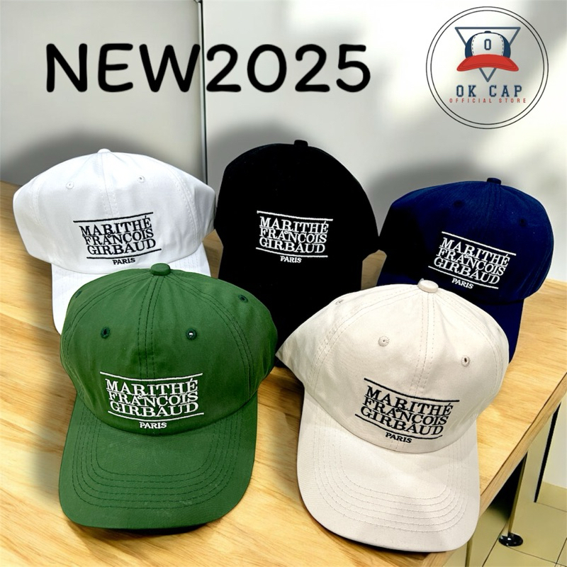 2025 Marithe Francois Girbaud Hat-Classic Logo Mũ Bóng Chày Hàn Quốc