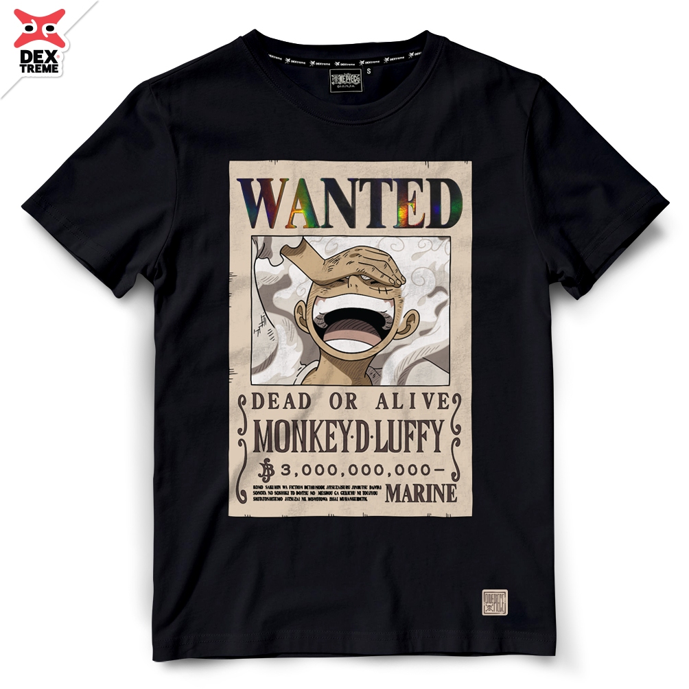 Áo thun Dextreme One Piece (DOP-2228) One Piece Luffy Gear 5 Họa Tiết Đen Trắng