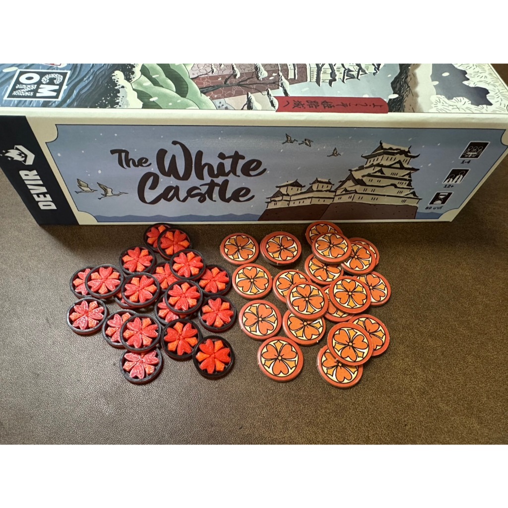 [Nhựa] Lâu đài trắng [TH / EN] Board Game: Daimyo Token-Upgrade Kit cho trò chơi