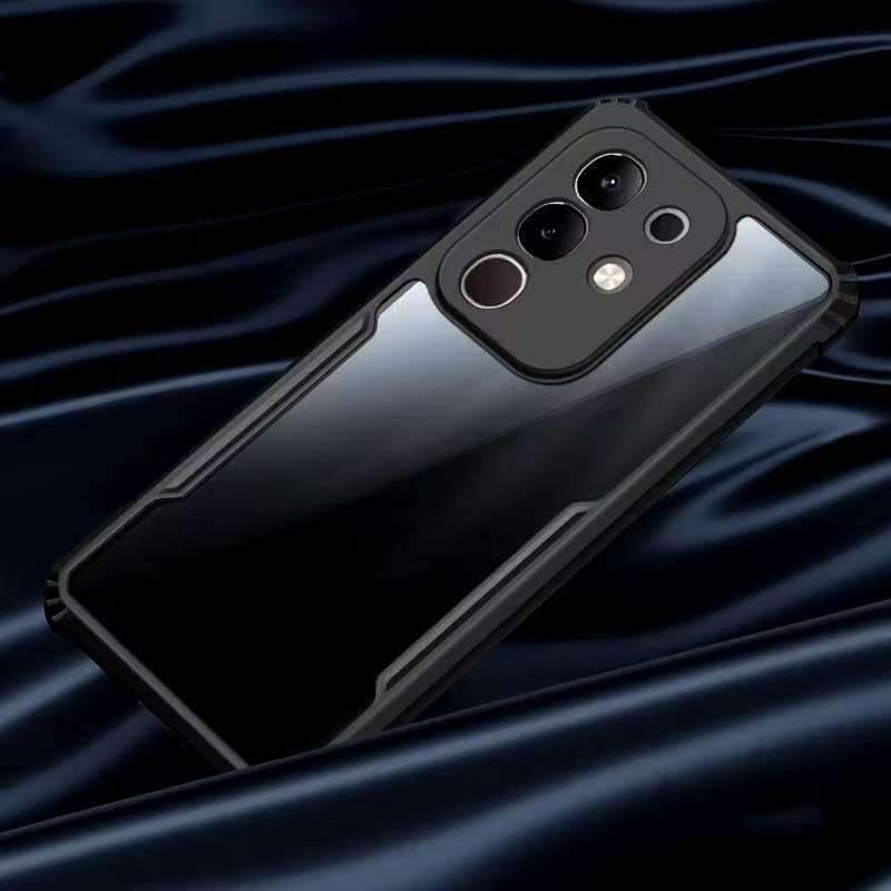 Ốp lưng chống sốc mô hình Vivo Y29 viền màu Mặt sau trong suốt Y04 / Vivo Y29S 5G / Vivo Y29 4G