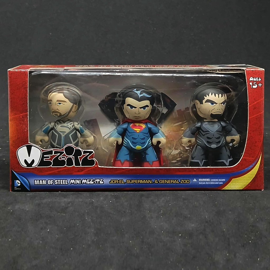 (Sản phẩm đặc biệt mới-3 miếng / hộp) RARE SDCC 2013 Mezco Superman Man of Steel Mezitz Jor-el Gener