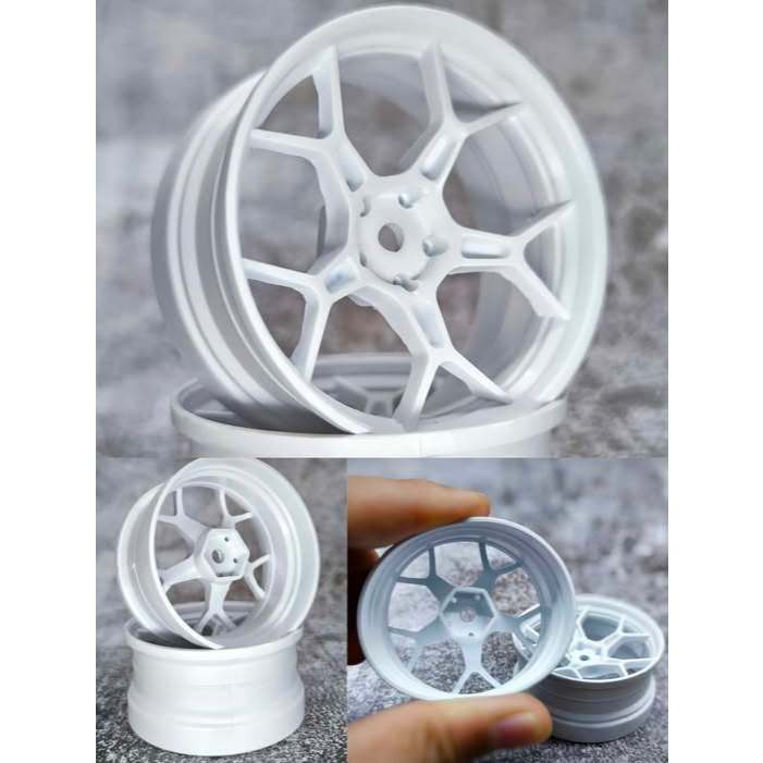 Bánh xe mềm cho ô tô điều khiển vô tuyến (2 bánh) Supersoft RIM 5y-Spoke Pattern Offset 6 và 8mm. Đề