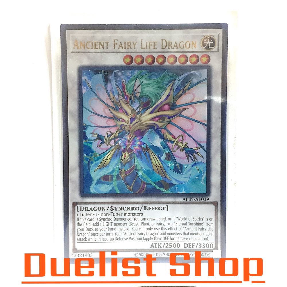 Ancient Fairy Life Dragon (UR) Monster Light Level8 [Rồng / Synchro / Effect] OCG