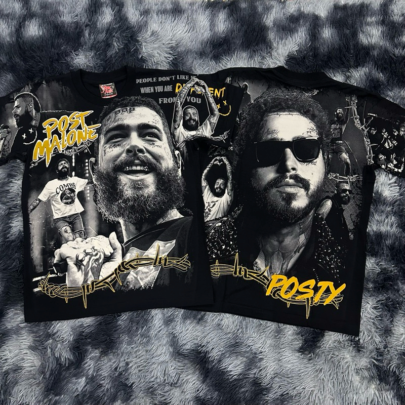 Áo thun Ovp Post Malone Theroxx Label 1 Cotton