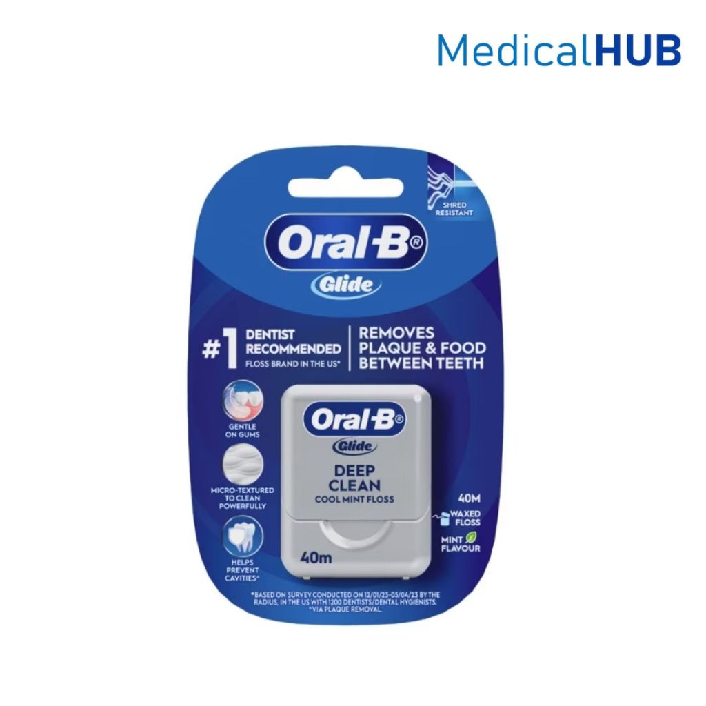Oral B Oral-B Glide Deep Clean Floloss Cool Mint Waxed Nha Khoa Thơm Chiều Dài 40 Mét 15539