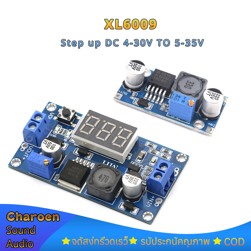 Step-up XL6009 dc sang mô-đun tăng áp 4,5-32V 5-35V Bộ điều chỉnh với bộ chuyển đổi tăng áp kế LED
