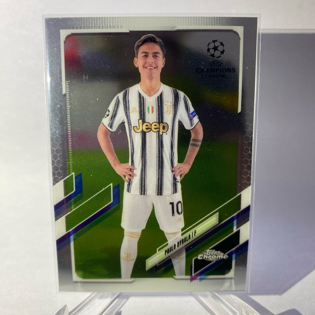 Thẻ Bóng Đá Cho Bộ Sưu Tập PAULO DYBALA JUVENTUS TOPPS CHROME 2021