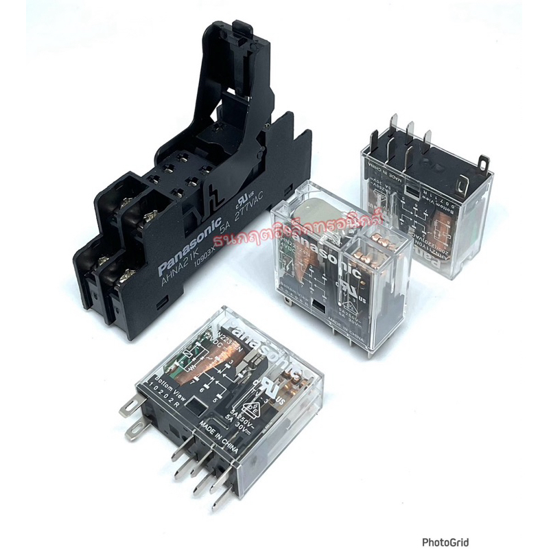 Mô Hình Rơ Le AHN22124N AHN22312N AHN211YON 12VDC 24VDC 220VAC 8 Chân 2 Danh bạ