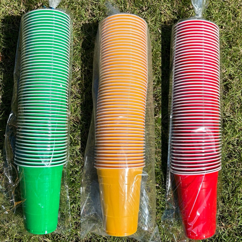 Ngay lập tức Kính Đảng Xanh Vàng Đỏ Size 450 ml. 16 Ounce 50 miếng