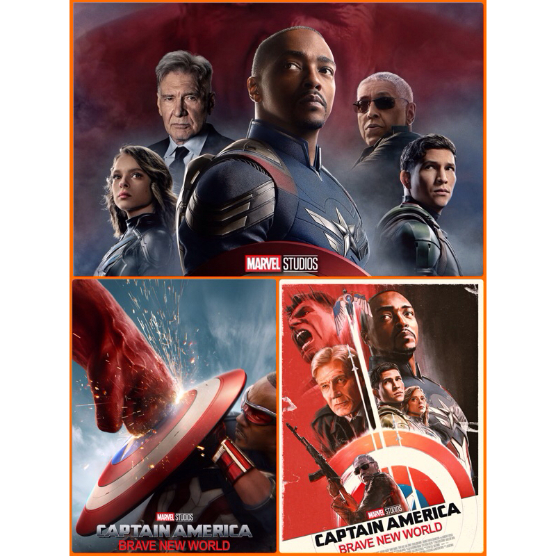 Poster Phim Phương Tây Captain America: Brave New World 11,5 X 16,5 Inch (A3)