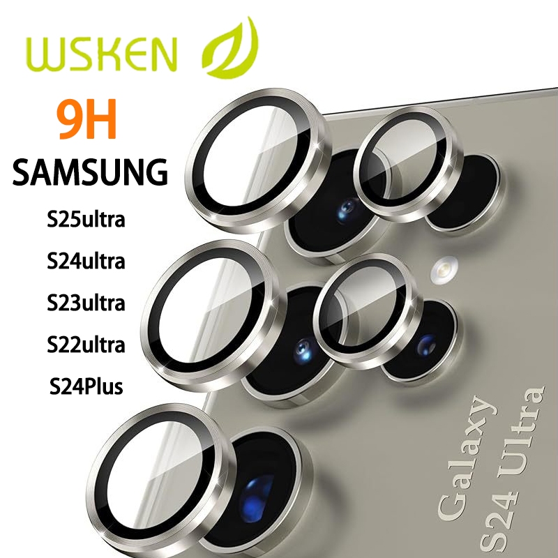 WSKEN S25 Ultra S26Ultla Samsung Galaxy S22 / S23 / S24 Bảo Vệ Ống Kính HD Camera Kim Loại Kính Cườn