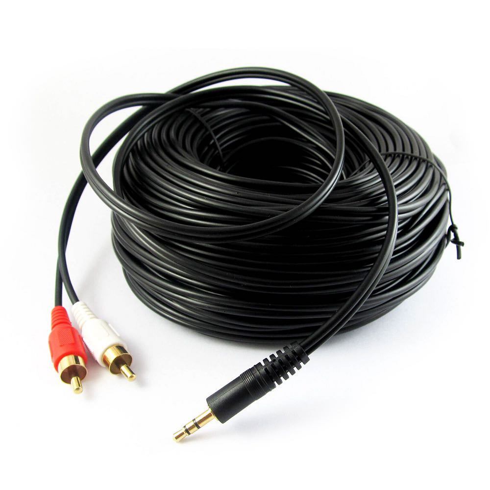 Cáp AV sang RCA 1 Ra 2 15 Mét-20 Mét-30 Mét Từ Thái Lan
