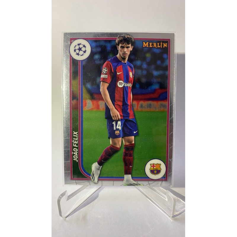 Thẻ bóng đá FC BARCELONA Topps Merlin 2024 Pedri Felix Lewandowski Raphinha