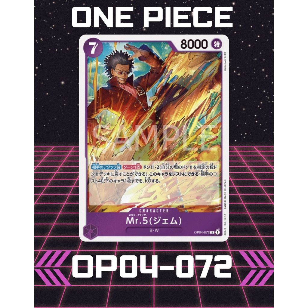 (OP04-072) Trò chơi bài One Piece – Mr.5 (Đá quý)