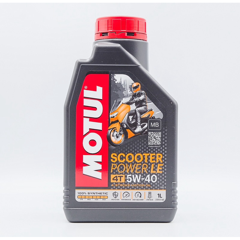 Dầu động cơ tổng hợp MOTUL SCOOTER LE 5W40 (MB) 1 Size 1 Lít 385 Mỗi