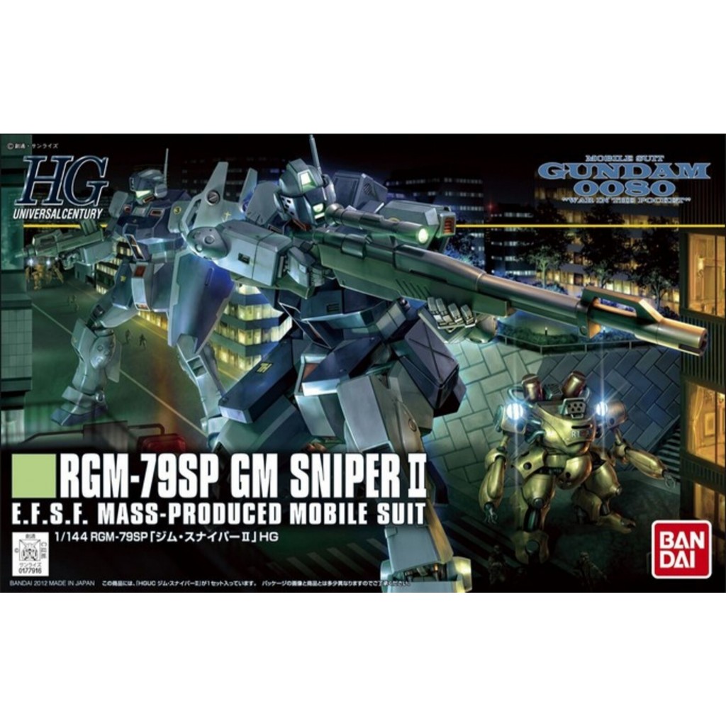 BANDAI HGUC 1 / 144 RGM-79SP GM Sniper II [D-TOYS GUNDAM] GUNDAM Gunpla Mẫu Nhân Vật Hành Động