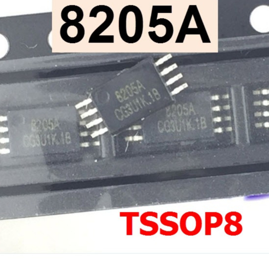IC 6 Miếng Pin Bảo Vệ Chip TSSOP8 FS8205A FS8205 CEG8205A CEG8205 TSSOP 8205 8205A BMS Chính Hãng