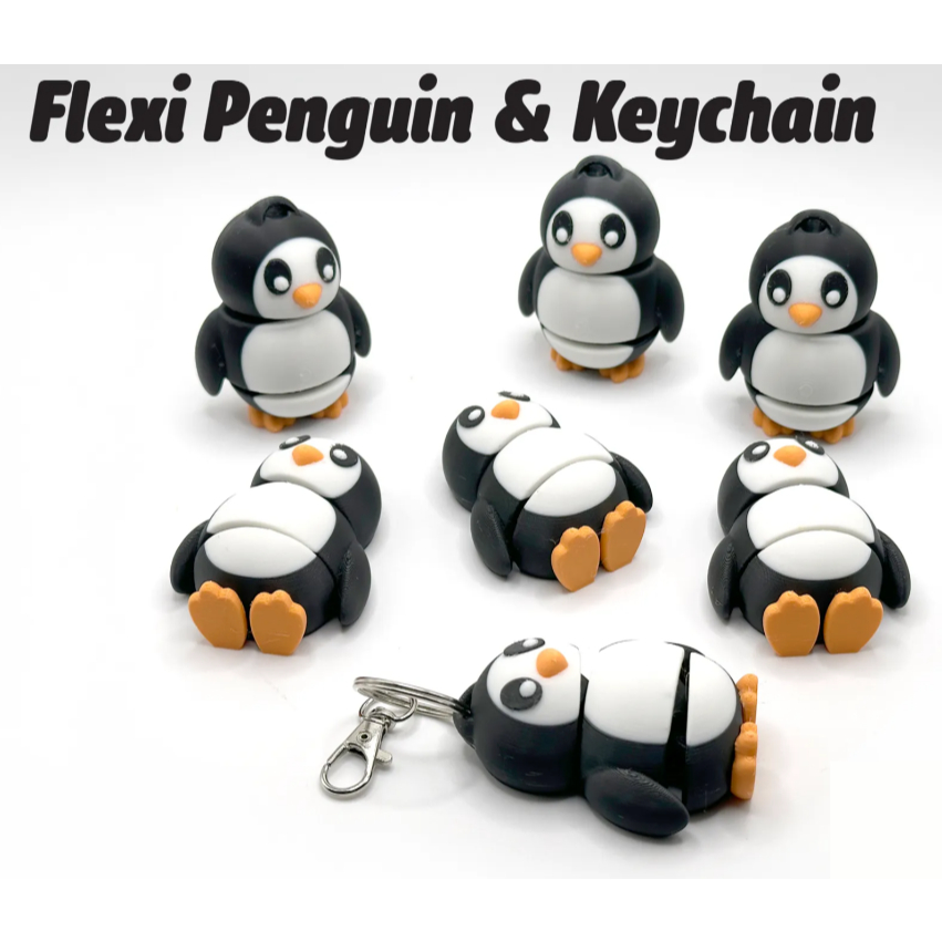Móc khóa Flexi Penguin (3DPrint)