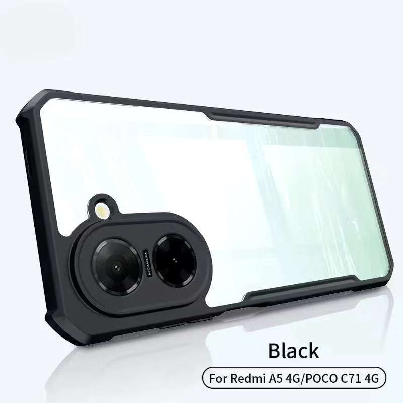 Poco C71 / Redmi A5 Model Ốp lưng chống sốc viền màu trong suốt Xiaomi Redmi A5