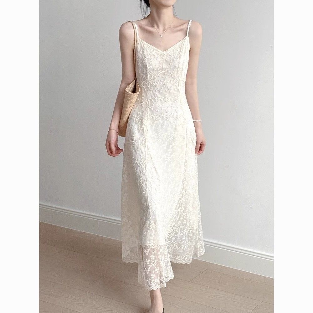 Fairy.store Aurora Dress Trắng Dài TS2034