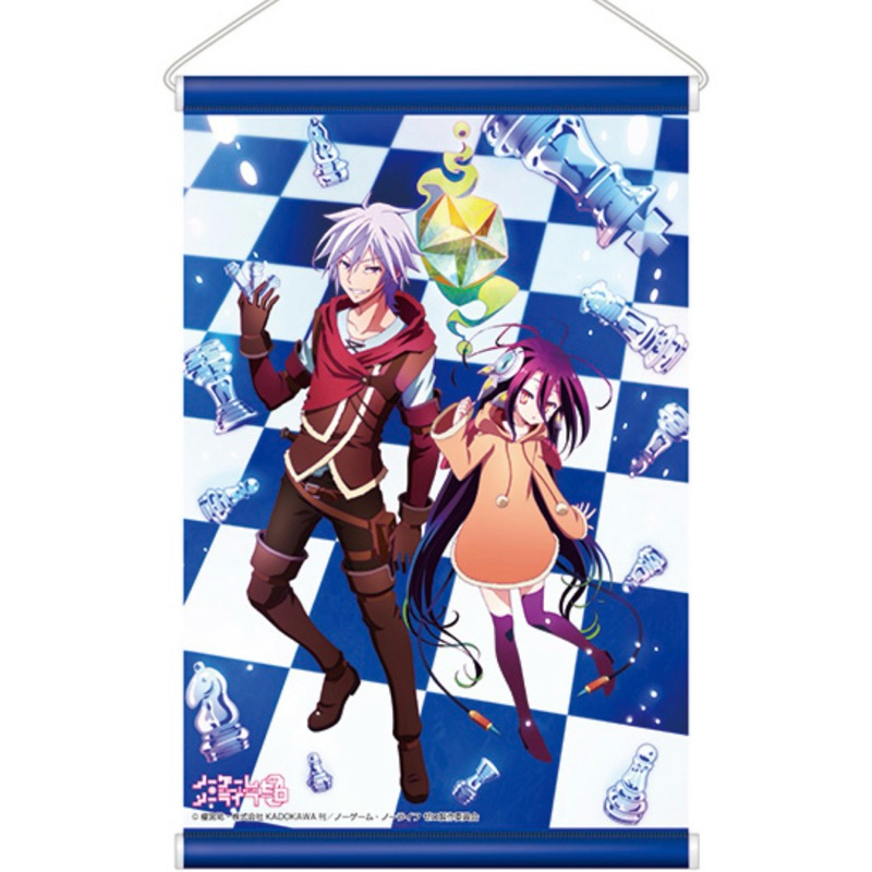 Vải treo (Nhỏ) Shuwi & Riku-No Game Life: Zero A3 Tấm thảm-Schwi Dola & Riku Dola]