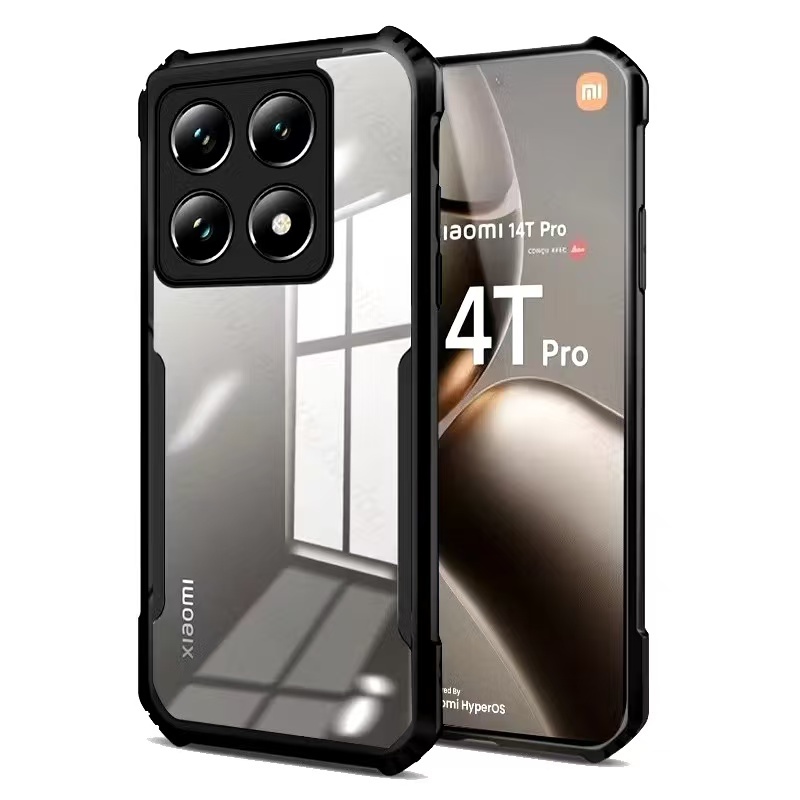Mi 14T / Mi14T Pro Model Ốp lưng chống sốc viền màu trong suốt Xiaomi 14T 5G / Xiaomi 14T 5G