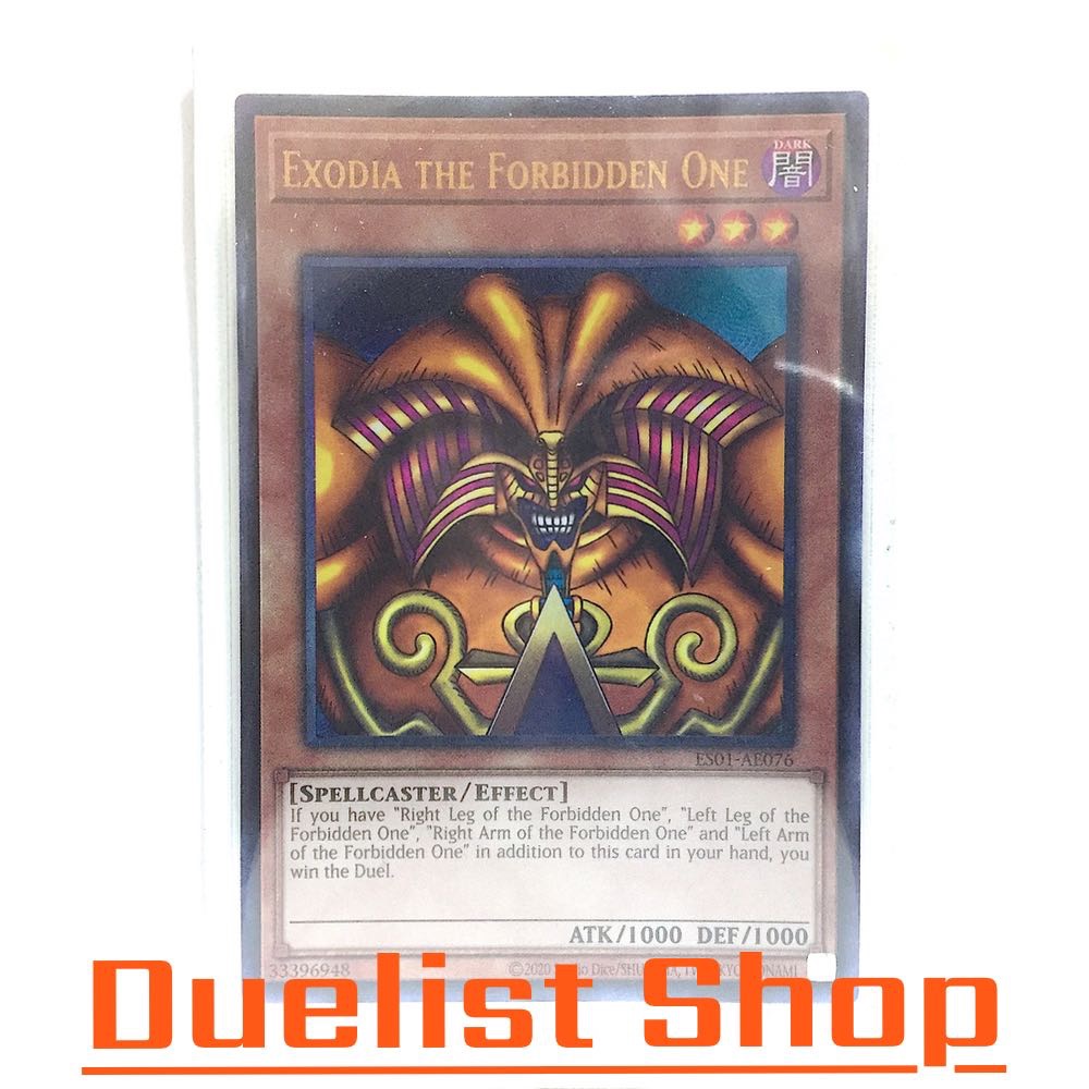Exodia the Forbidden One (UL) Monster Dark Level3 [Spellcaster / Effect] Set ES01-AE076 Yu-Gi-Oh Thẻ
