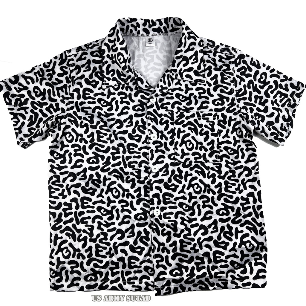 1970-1990 Hàn Quốc KMA Camo Áo Sơ Mi Trường Quân Sự Vintage Có 1 Điều Kiện Như Thể Hiện Trong Hình.