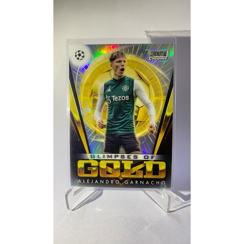 Thẻ bóng đá TOPPS STADIUM CLUB CHROME 2024 Glimpss VÀNG Jude Arda Guler Sesko Gittens Hojlund Garnac