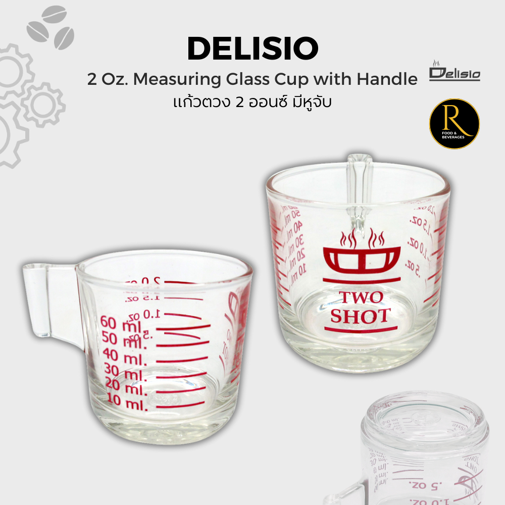 Cốc đo Delisio 2 shot 2 shot có tay cầm