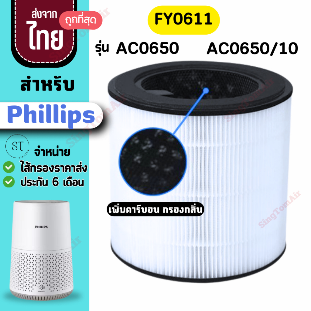 Bộ lọc AC0650 AC0650 / 10 FY061 cho Philips AC0650 AC0650 / 10 FY0611 AC0650