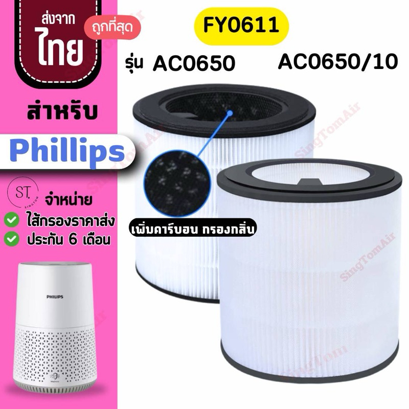 Bộ lọc Hepa 0611 Air cho Philips AC0650 AC0650 / 10 FY061 AC0650