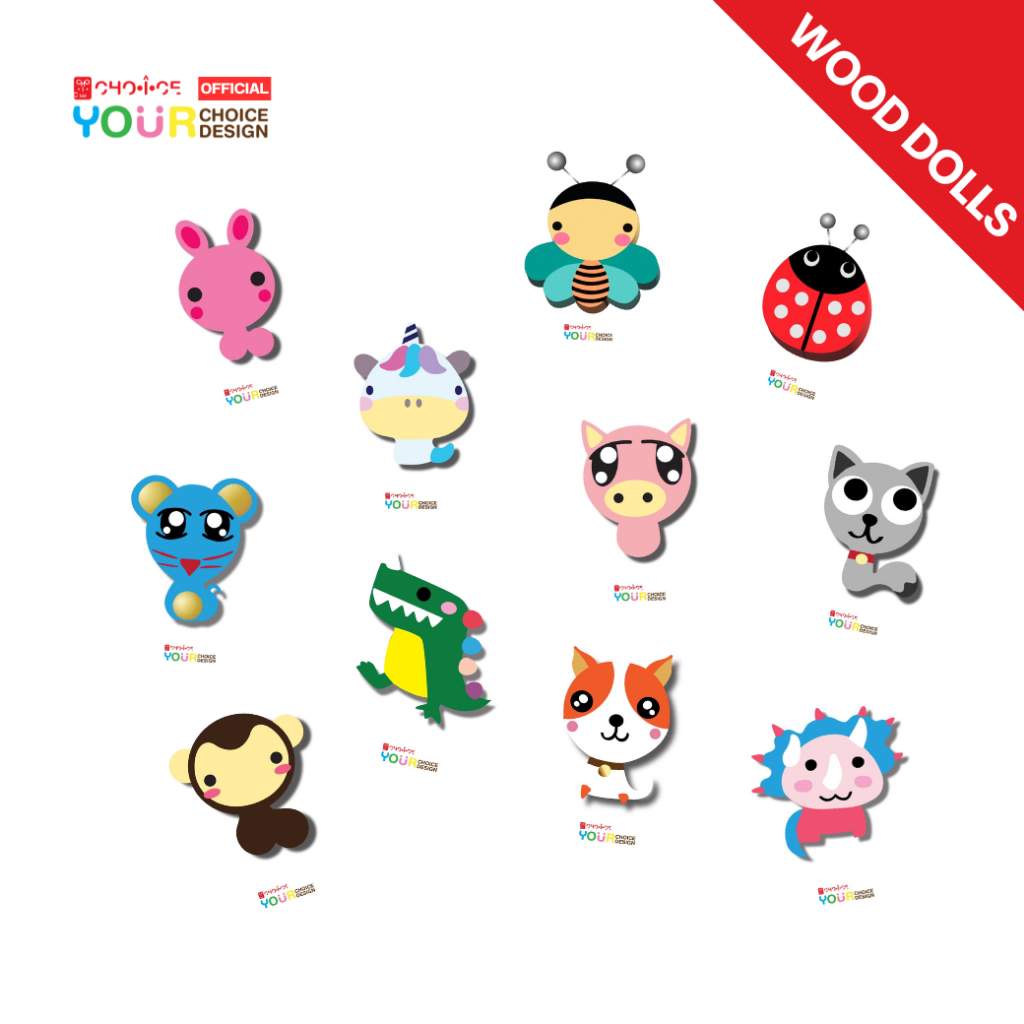 Giày Charm Handmade CHO-I-CE Búp Bê Gỗ Land Animal Category (2)
