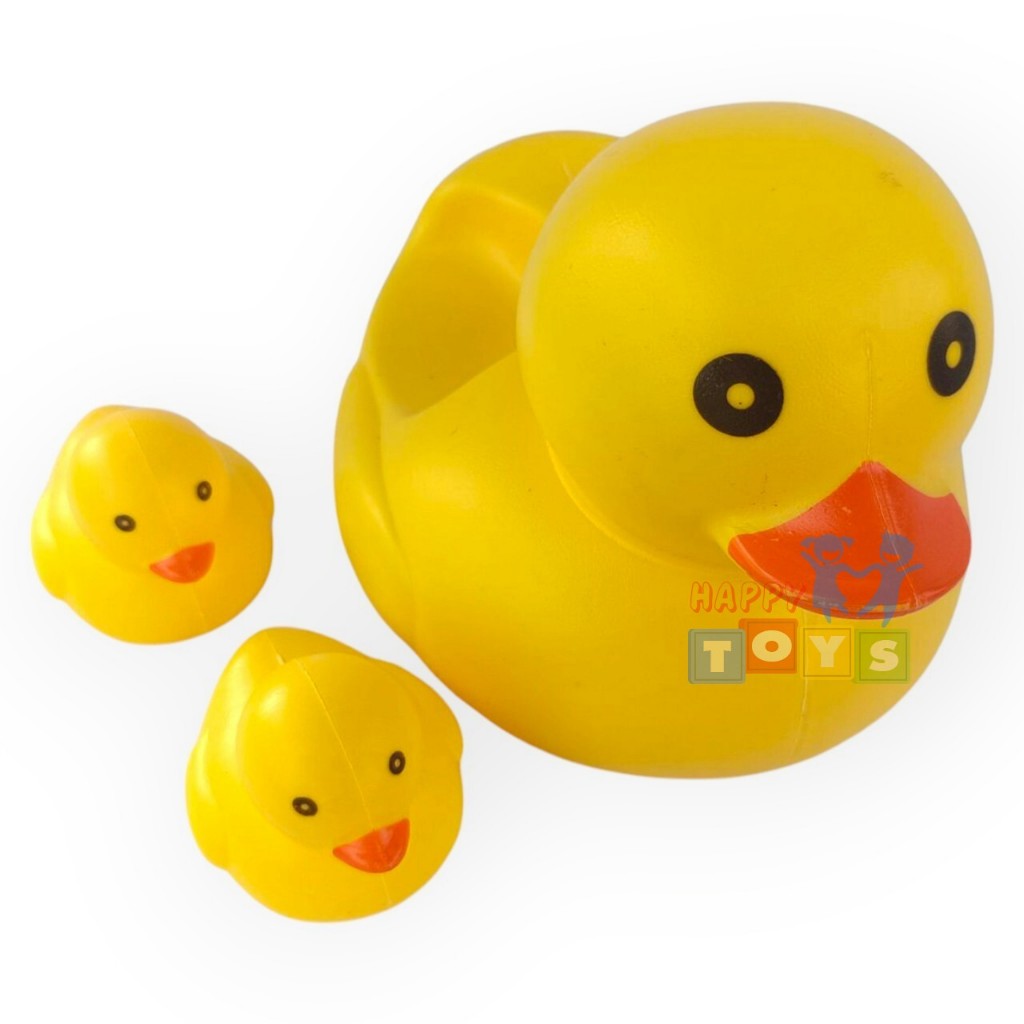 Đồ chơi trong bồn tắm 3 con vịt có 1 con vịt mẹ 2 con vịt. Giáo dục