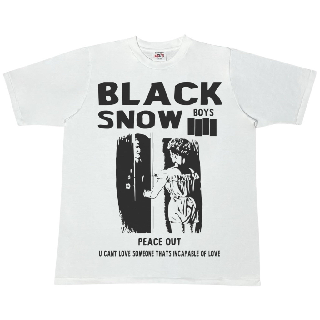 PEACE OUT TEE (BLACKSNOWBOYS)