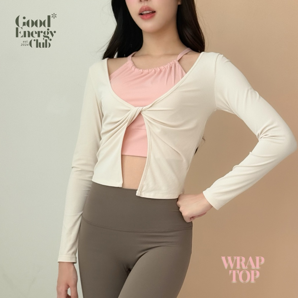 GOOD ENERGY CLUB-WRAP TOP [0527] Áo khoác tập thể dục (17O)