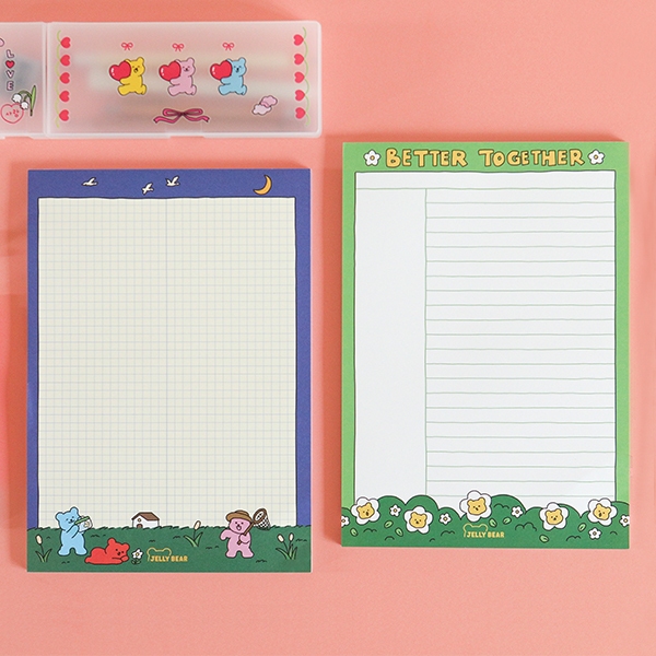 Giấy ghi nhớ Jelly Bear B5 Note Size B5