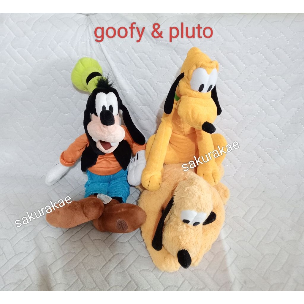 Búp bê chó Guffy pluto Goofy disney Giải phóng mặt bằng Giấy phép đích thực cấp hai đã qua sử dụng