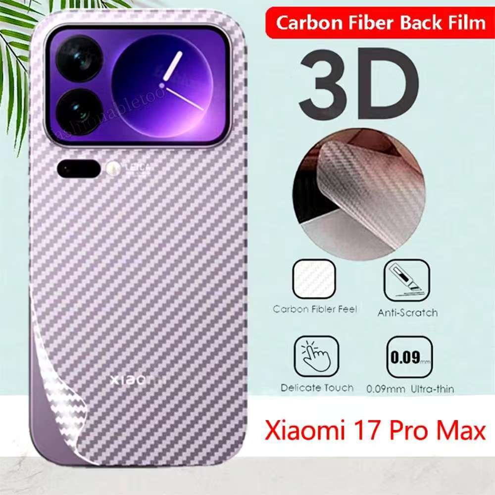 Phim mặt sau Xiaomi 17Pro Kevlar cho mẫu Xiaomi17 / Xiaomi 17 Pro / Xiaomi 17 Pro Max