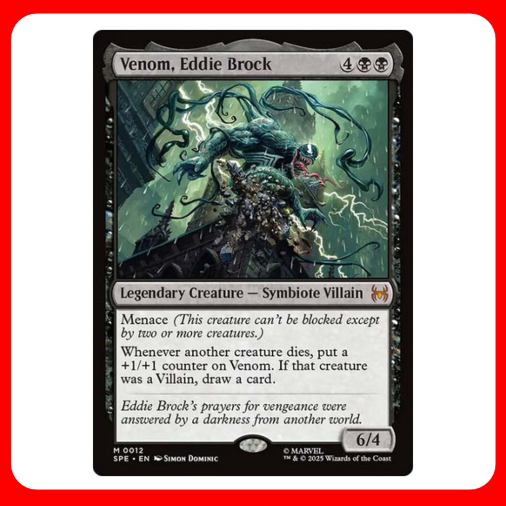 [MTG] Venom Eddie Brock [SPE] [ĐEN] [MYTHIC] [THƯỜNG] [ENG] (Thẻ ma thuật / Tập hợp ma thuật) [EDH]