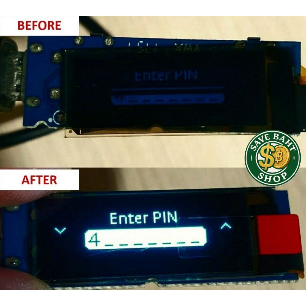 Cửa hàng Thái Lan Giao hàng nhanh Ledger Nano S Port 12pin 15pin Phụ tùng thay thế Màn hình oled tha