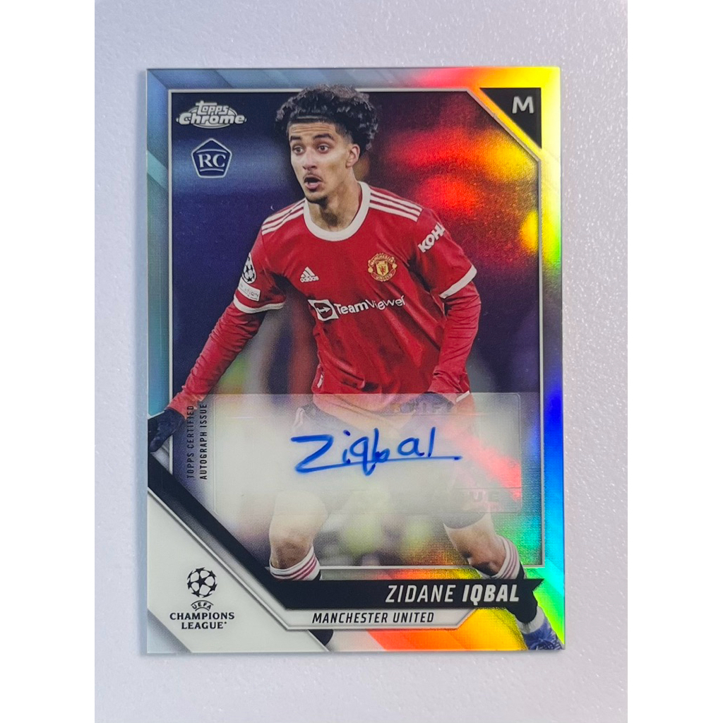 ❈ ์ ❈ ็ น 2022 / 23 Topps Cuộc thi câu lạc bộ Chrome UEFA - Zidane Iqbal (Manchester United) | Thẻ A