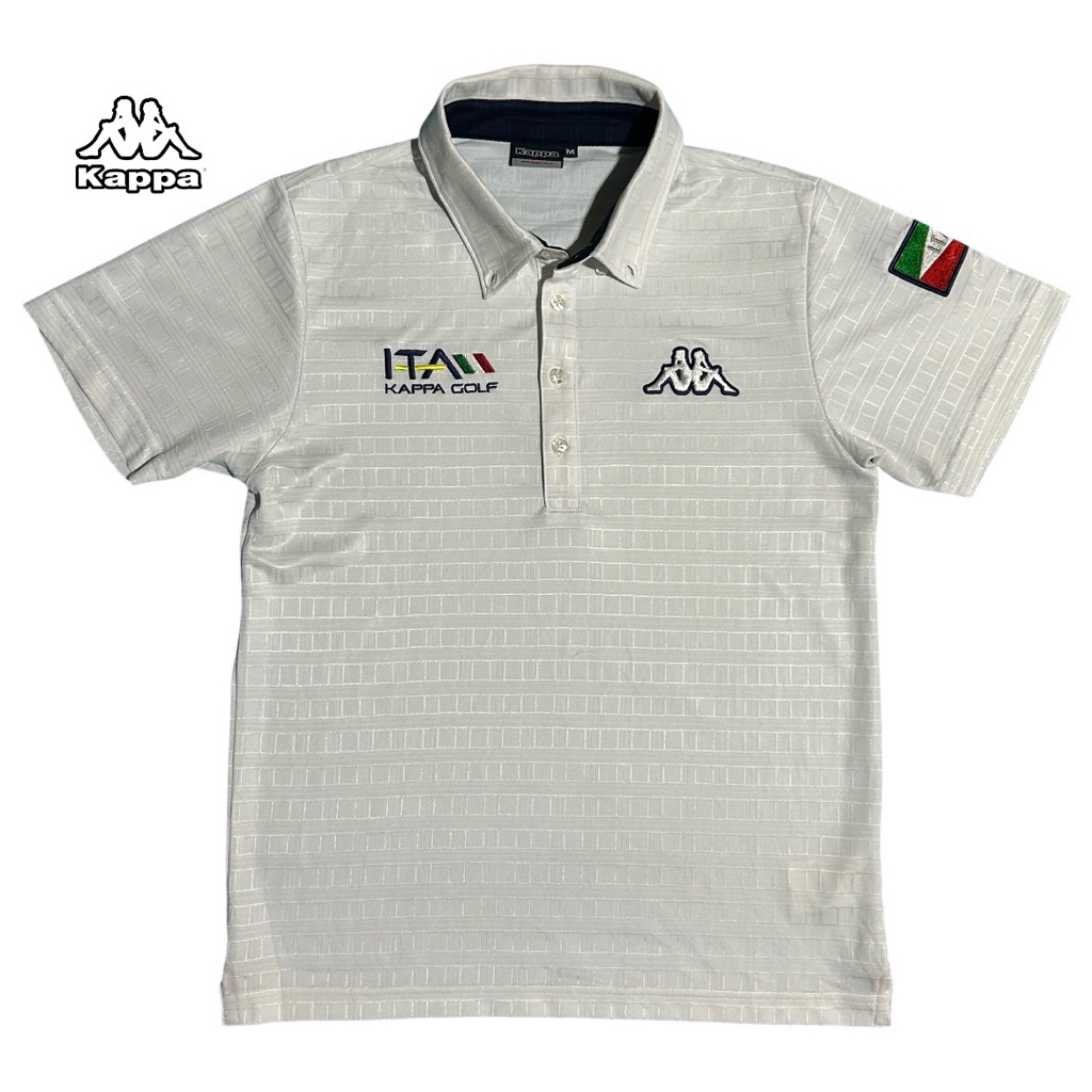 Áo sơ mi Polo cổ điển Kappa ITALIA Màu trắng cổ điển đích thực không phải màu vàng.