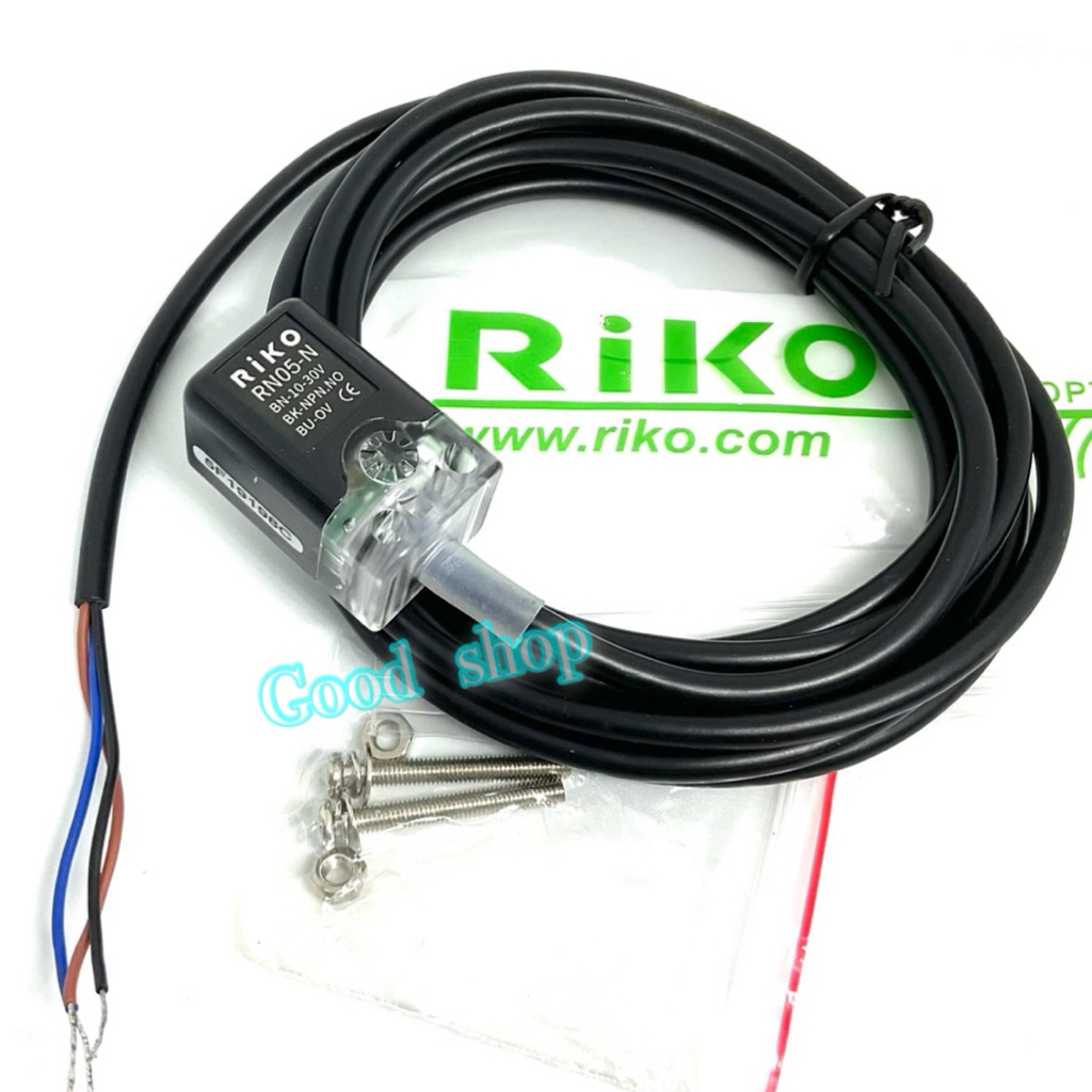 RN05-N Cảm Biến RiKO Thương Hiệu (Chất Lượng Tốt) Loại Tay Cầm Kim Loại NPN-NO Mới 10-30VDC